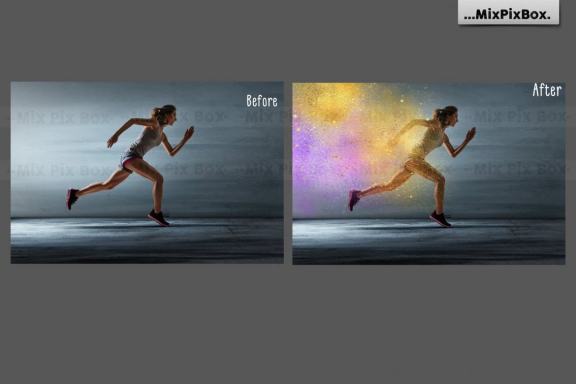 Colored Powder Photo Overlays
