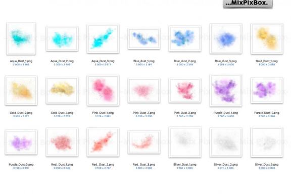 Colored Powder Photo Overlays
