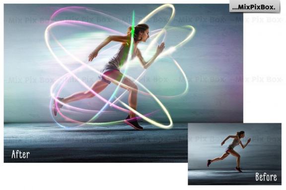 Abstract Light Overlays