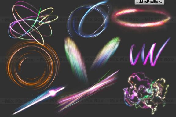 Abstract Light Overlays