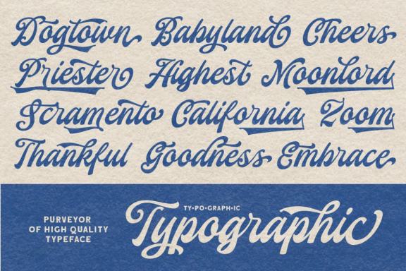 Yorkson - Script Logotype Font