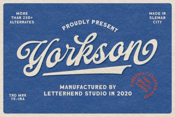 Yorkson - Script Logotype Font