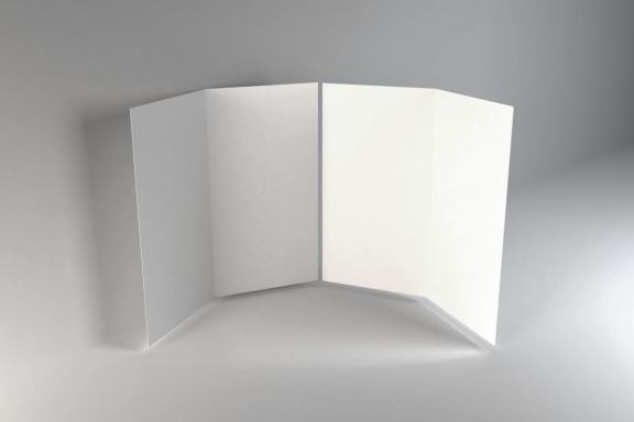 Realistic A4 Bifold Brochure Photoshop Mockup