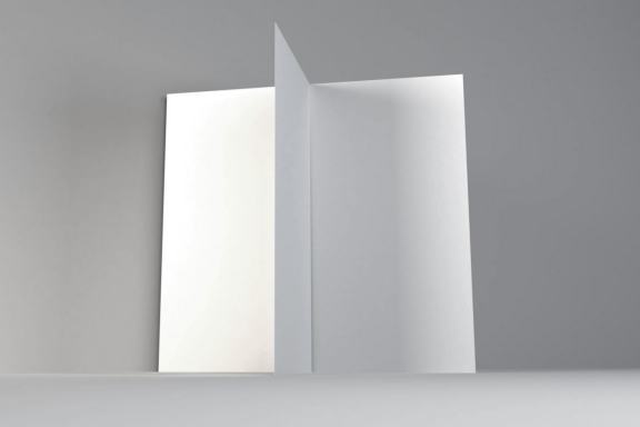 Realistic A4 Bifold Brochure Photoshop Mockup