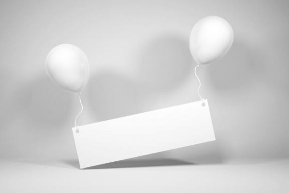 Realistic Party Balloon Photoshop Mockup