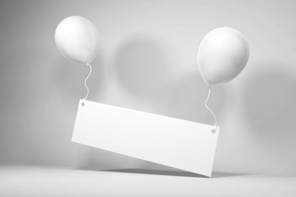 Realistic Party Balloon Photoshop Mockup