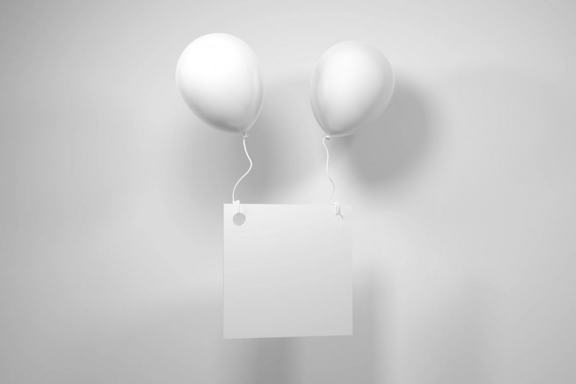 Realistic Party Balloon Photoshop Mockup