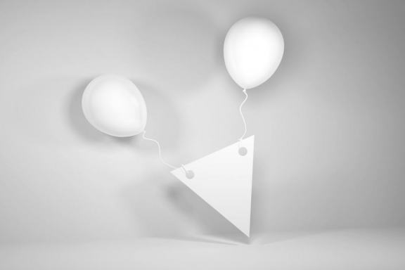 Realistic Party Balloon Photoshop Mockup