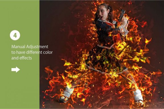 Real Burn Photoshop Action