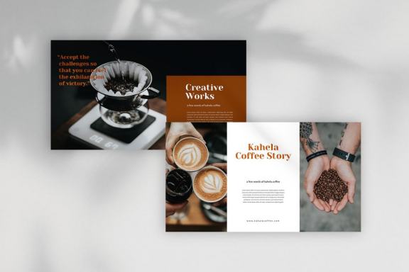 Kahala - Coffee Google Slides Template 
