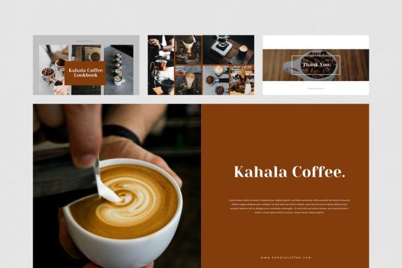 Kahala - Coffee Google Slides Template 