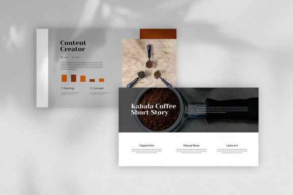 Kahala - Coffee Google Slides Template 