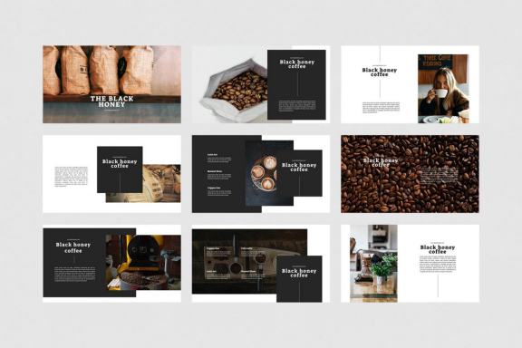 Black Honey - Coffee Powerpoint Template 
