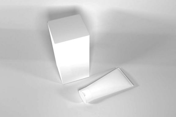 Realistic Cosmetic Cream Packaging Mockup Template