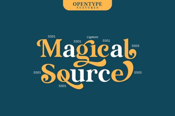 Magical Source - Stylish serif font