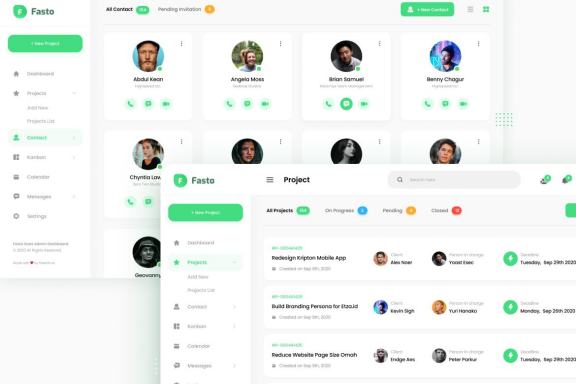 Fasto - Saas Admin Dashboard UI Design Template