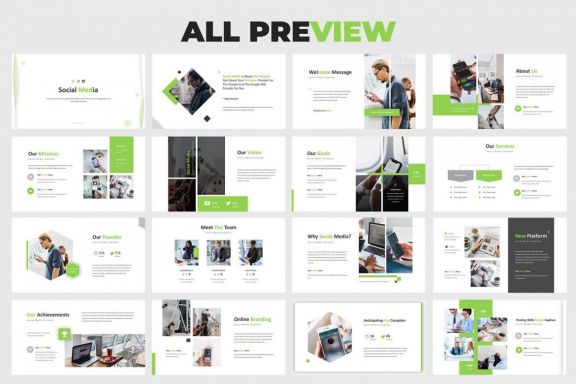 Social Media Google Slides Template