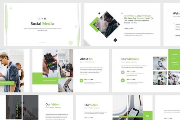 Social Media Google Slides Template