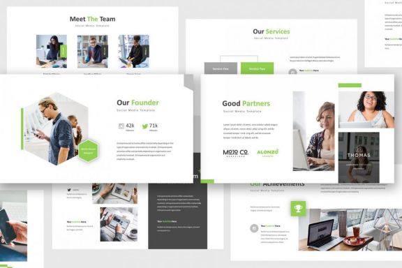 Social Media Google Slides Template