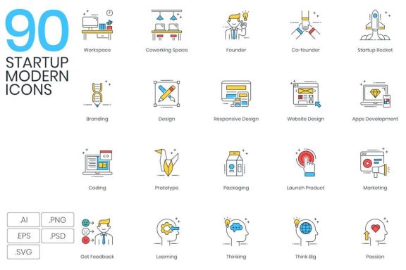1200+ Icons - colorPOP Vector Bundle