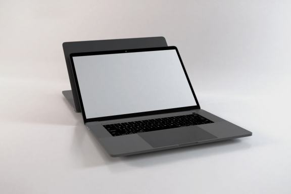 Realistic Macbook Pro Laptop Mockup Template