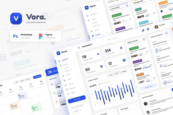 Vora - Saas Admin Dashboard UI Design Template