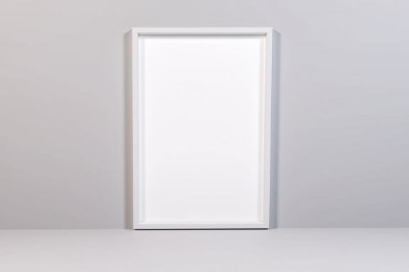 Realistic Poster on Wall Mockup Template