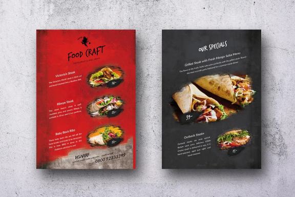 Craft Food Single 8 Pages A4 & US Letter Design