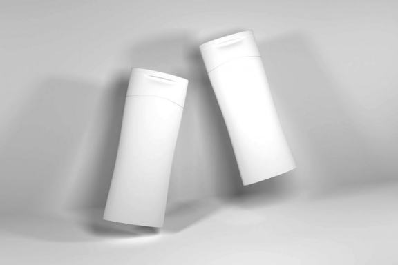 Free Lotion Cream and Shampoo Bottle Mockup