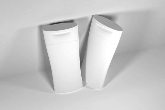Realistic Lotion Cream and Shampoo Bottle Mockup