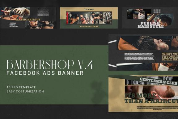 Barbershop V4 Facebook Ads Banner