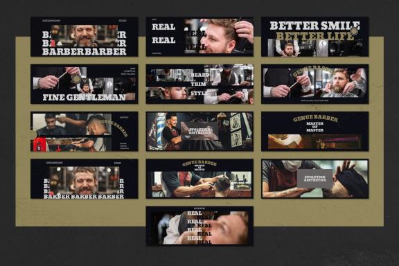 Barbershop V5 Facebook Ads Banner