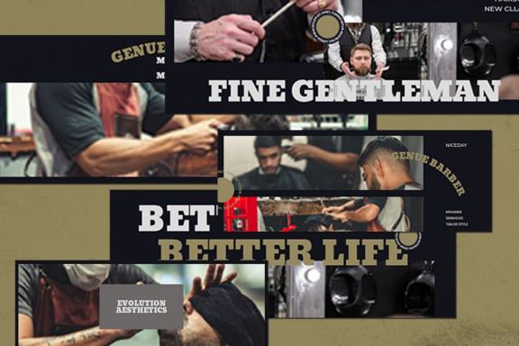 Barbershop V5 Facebook Ads Banner