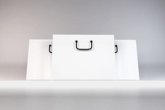 Realistic Shopping Bag Mockup Template
