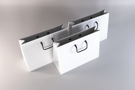 Realistic Shopping Bag Mockup Template