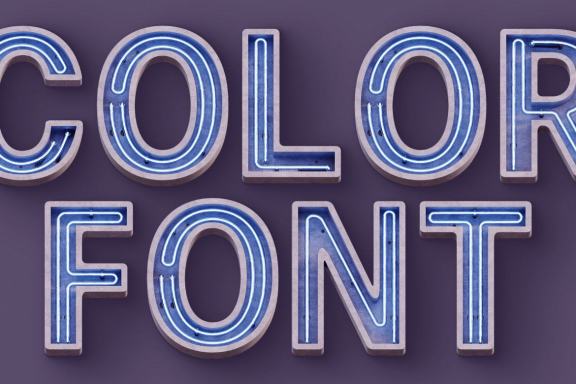Concrete Neon - Color SVG Font