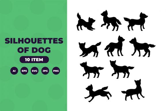 Silhouettes of fox