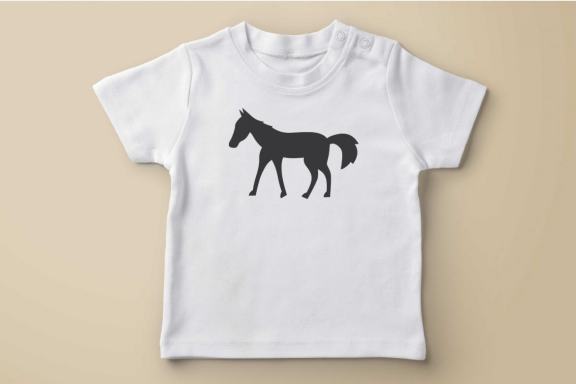 Silhouettes of horse