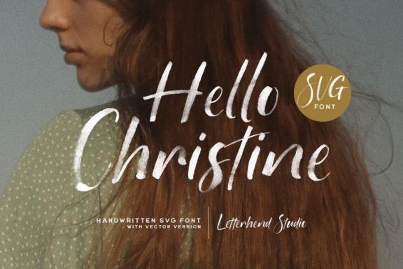 Hello Christine - SVG Font