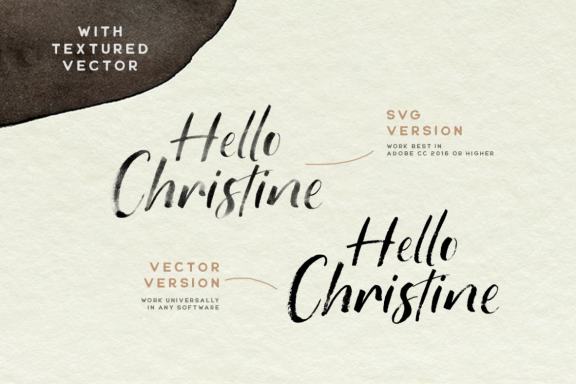 Hello Christine - SVG Font