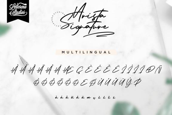 Arista Signature - Modern Signature Font