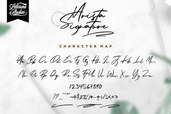 Arista Signature - Modern Signature Font
