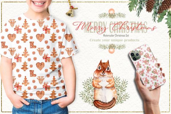 Christmas Watercolor Collection