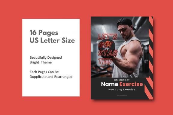 Fitness trainer ebook keynote presentation template