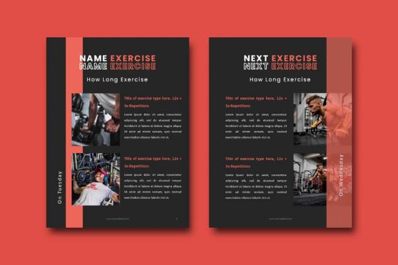 Fitness trainer ebook keynote presentation template