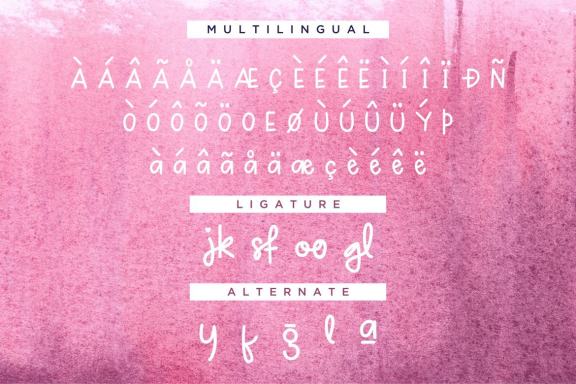 Girlsfa - Cute and Girly Monoline Font
