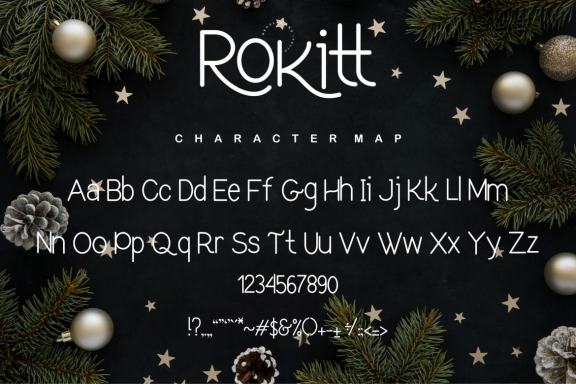 Rokitt - Monoline Sans Serif Font