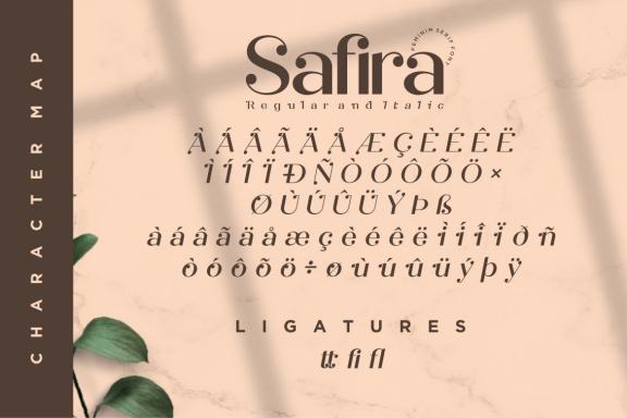 Safira - Modern Feminine Serif Font