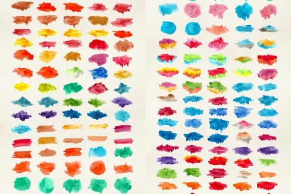 500 Watercolor Textures Packs