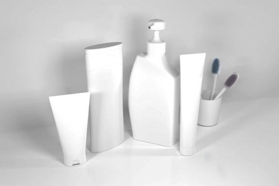 Realistic Bath Kit Mockup Template